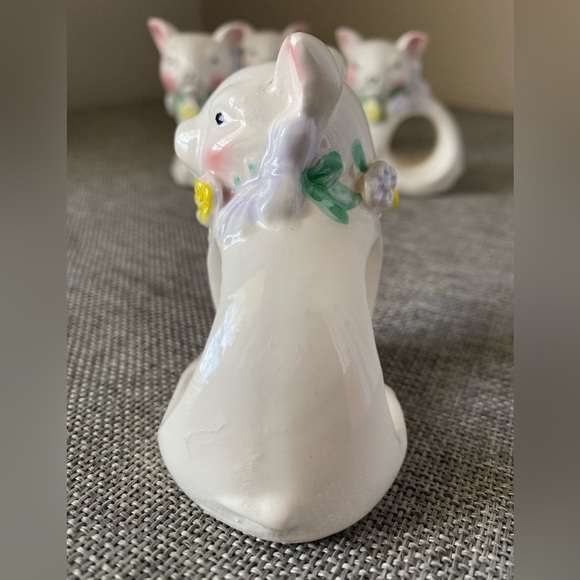 Set of 4 Ceramic Pig Napkin Holders - Picture 4 of 4